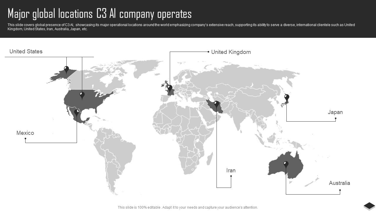 Major Global Locations C3 AI Complete Insights Into C3 AIs Ppt Template ...
