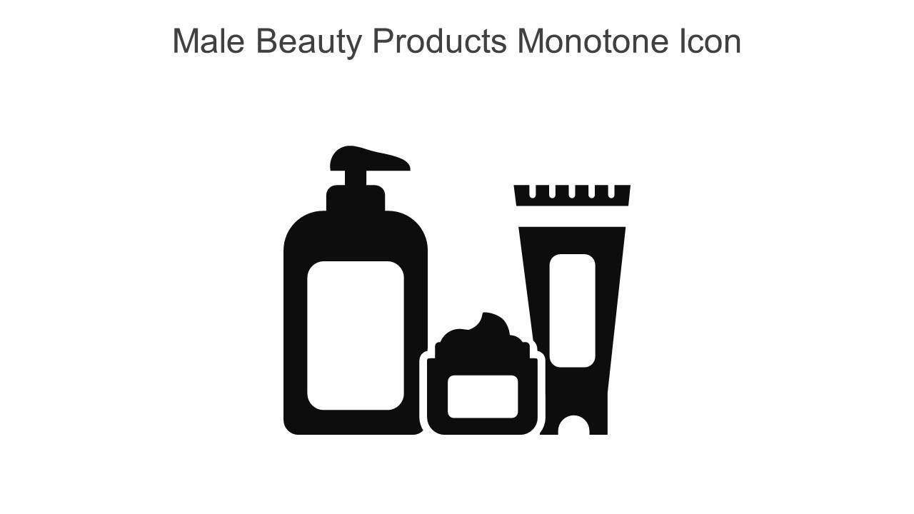 Male Beauty Products Monotone Icon In Powerpoint Pptx Png And Editable Eps Format Slide01