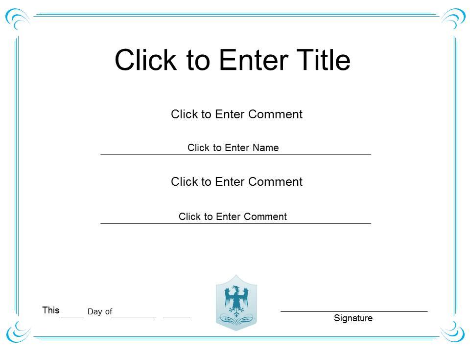 Management success diploma certificate template of honor completion powerpoint for adults Slide01