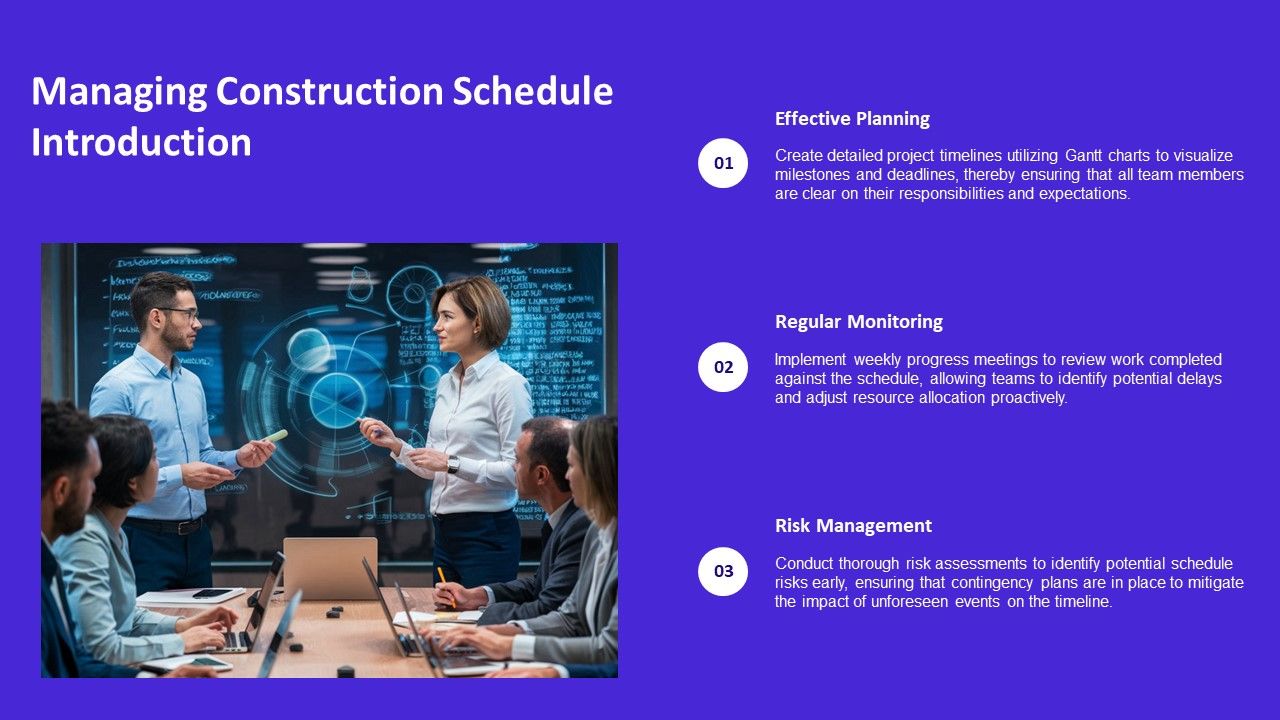 Managing Construction Schedule To Avoid Project Delays PPT PowerPoint AT