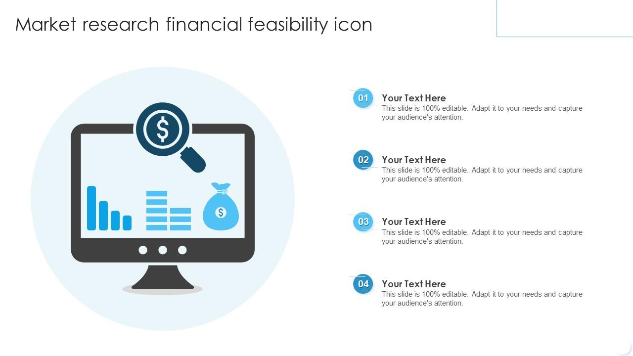 Market Research Financial Feasibility Icon Slide01