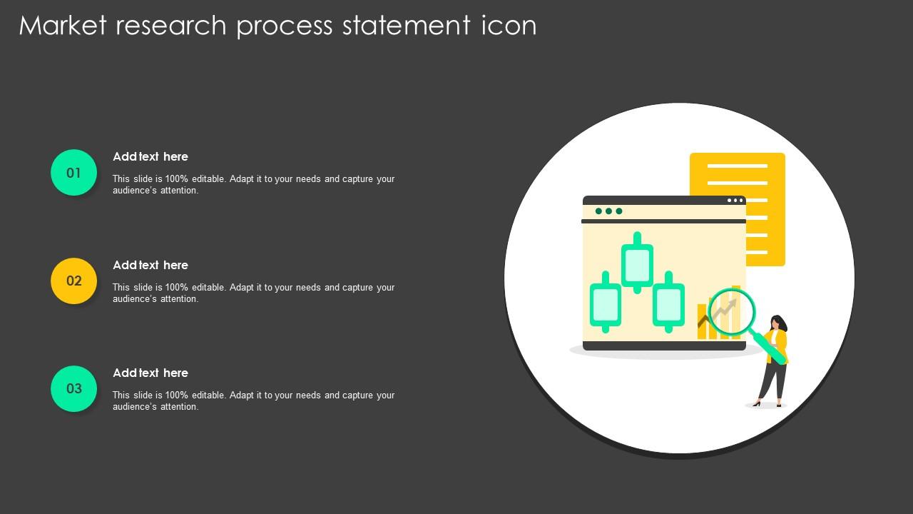 Market Research Process Statement Icon