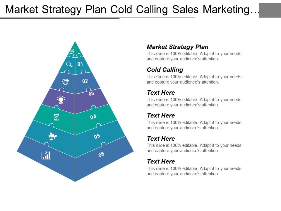 Market strategy plan cold calling sales marketing plans Slide01