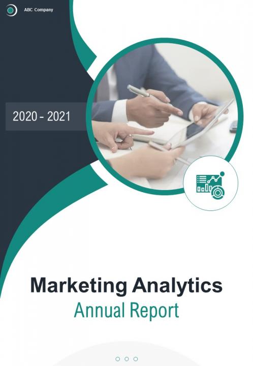 Marketing Analytics Annual Report Pdf Doc Ppt Document Report Template Slide01