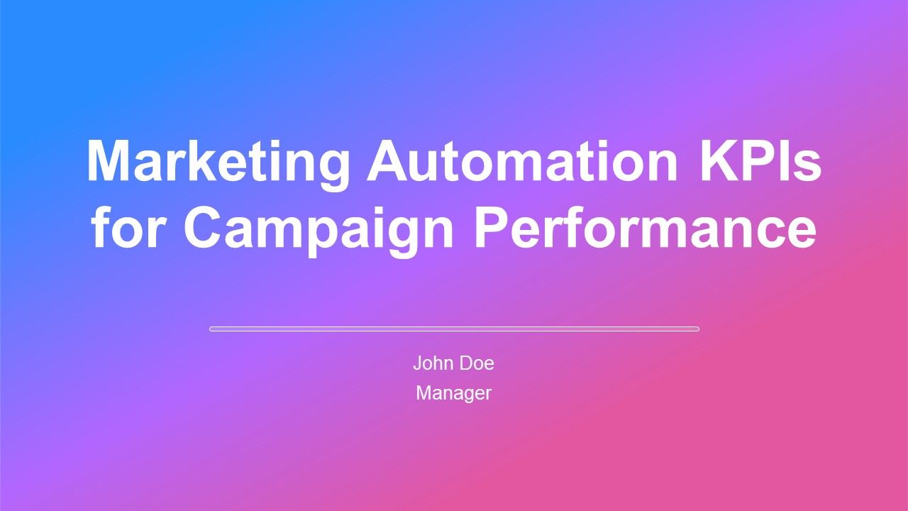 Marketing Automation Kpis For Campaign Performance PPT Presentation AT Marketing Automation Kpis For Campaign Performance PPT Presentation AT