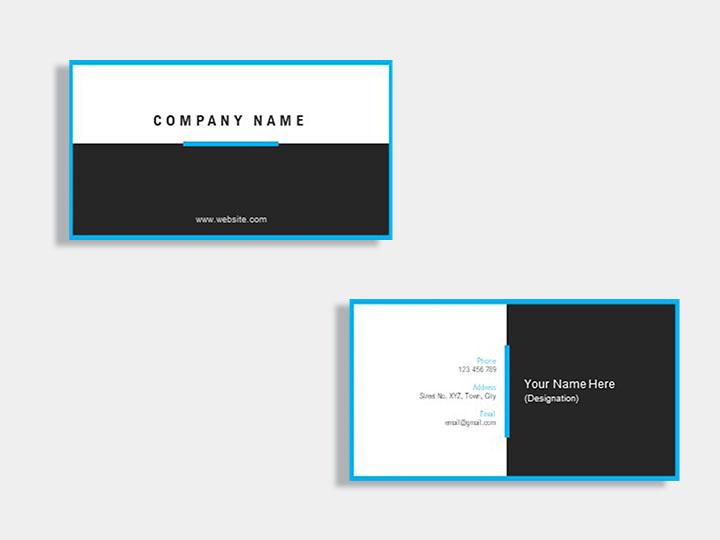 Marketing company business card design template Slide01
