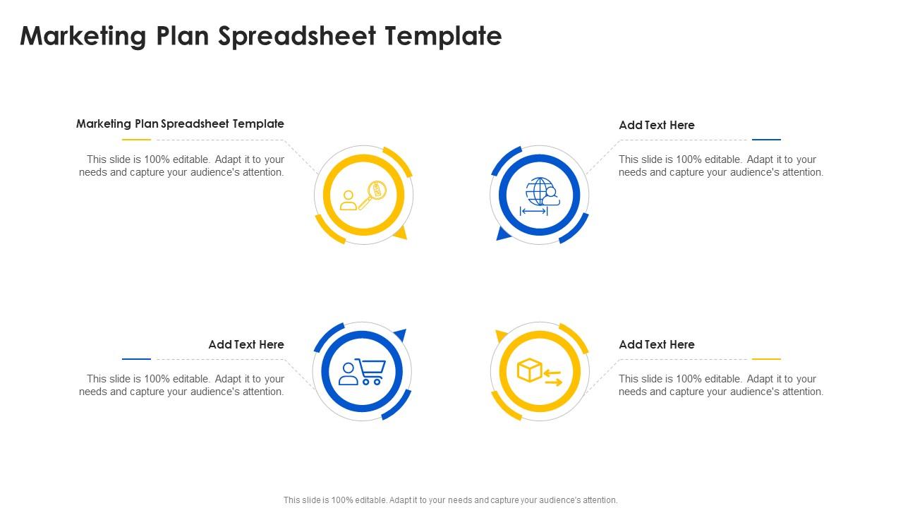 Marketing Plan Spreadsheet Template In Powerpoint And Google Slides Cpb