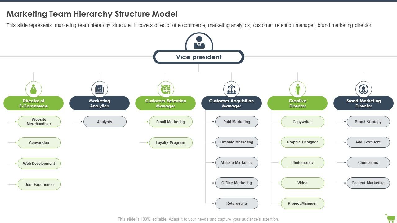 Marketing Team Hierarchy Structure Model Optimizing E Commerce Marketing Program Slide01