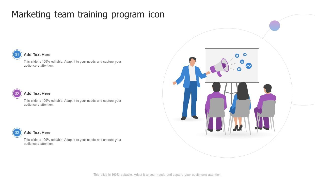 Marketing Team Training Program Icon