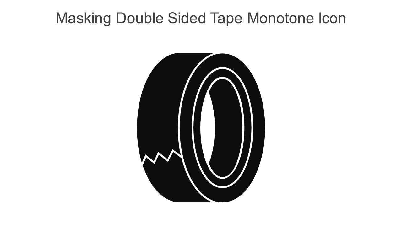 Masking Double Sided Tape Monotone Icon In Powerpoint Pptx Png