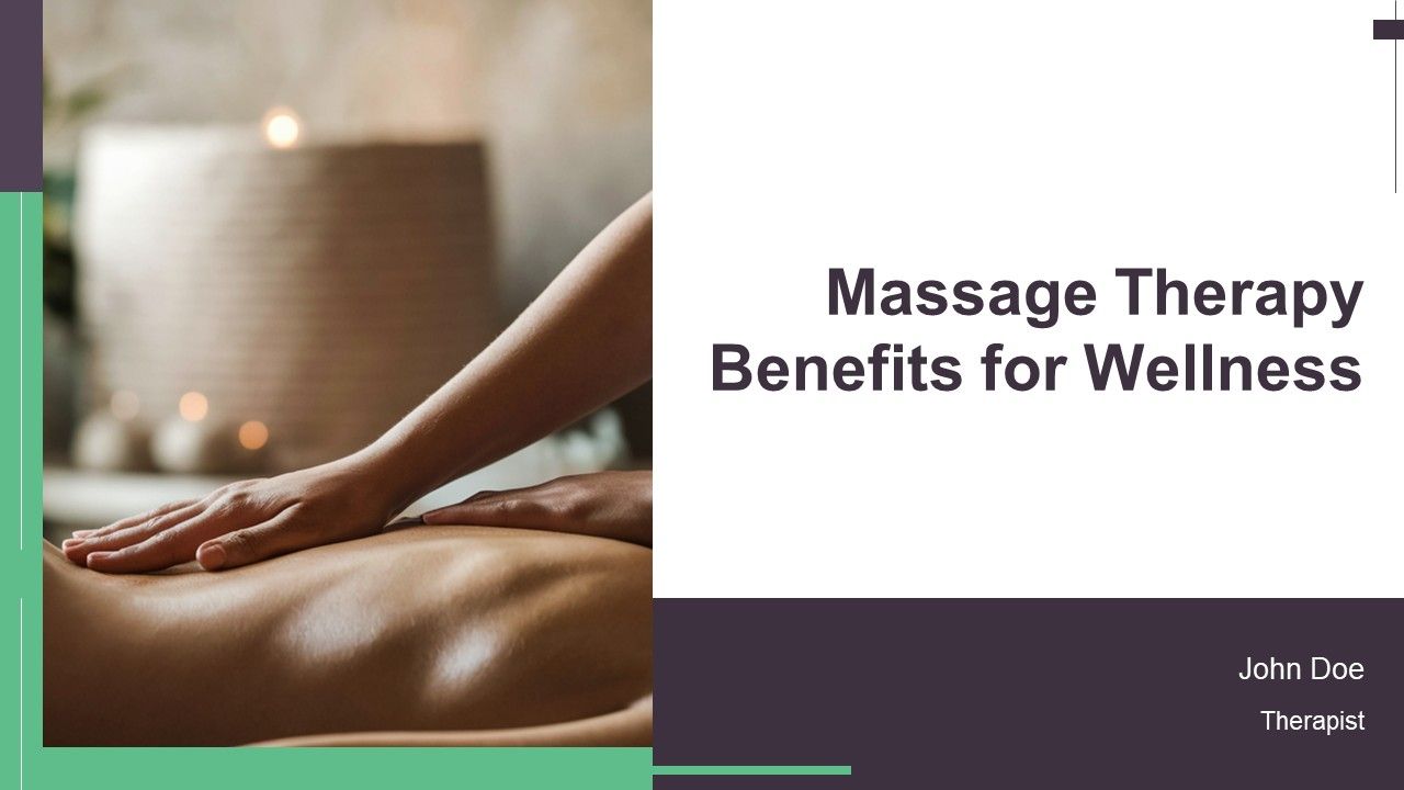 Massage Therapy Benefits For Wellness PPT Mockup AT Massage Therapy Benefits For Wellness PPT Mockup AT