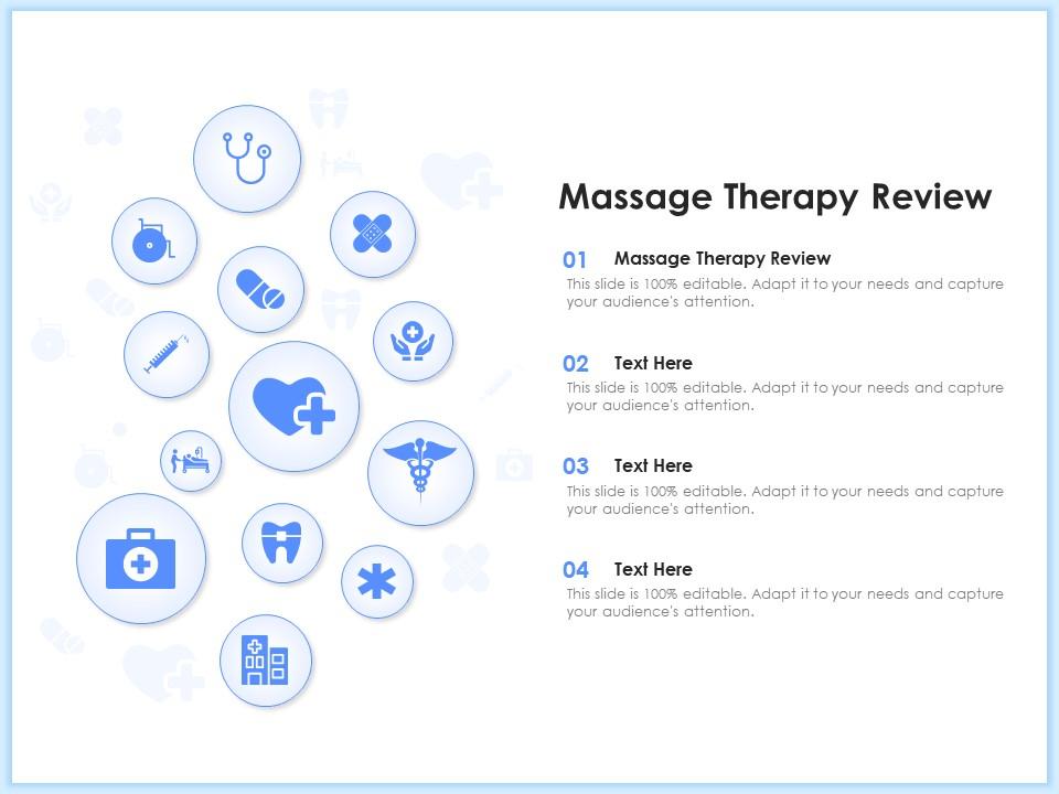 Massage Therapy Review Ppt Powerpoint Presentation Ideas Influencers Powerpoint Slides