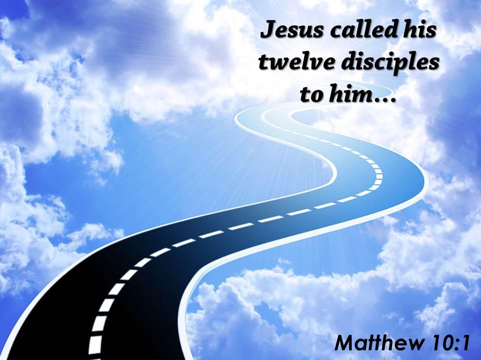 matthew_10_1_jesus_called_his_twelve_disciples_powerpoint_church_sermon_Slide01