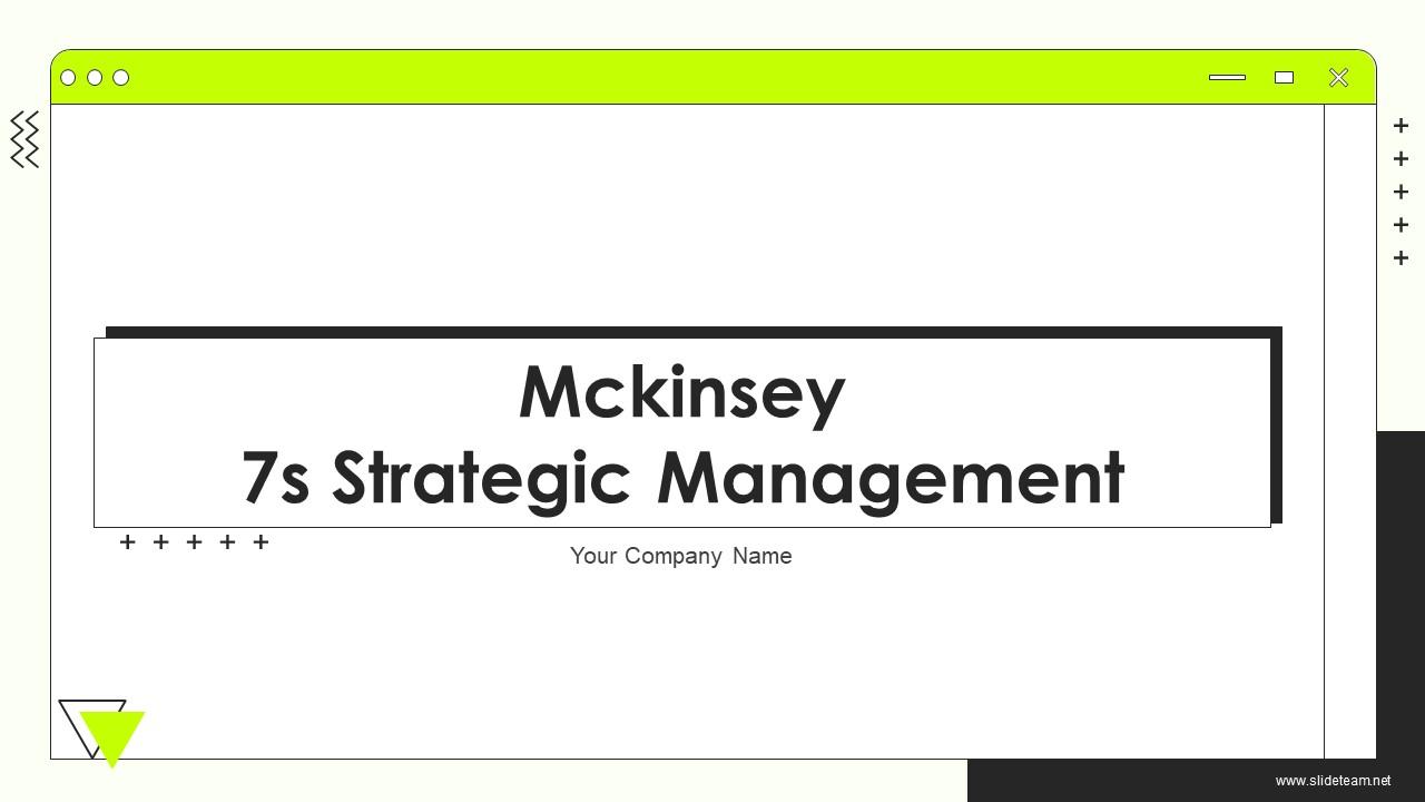 Mckinsey 7s Strategic Management Powerpoint Presentation Slides Slide01