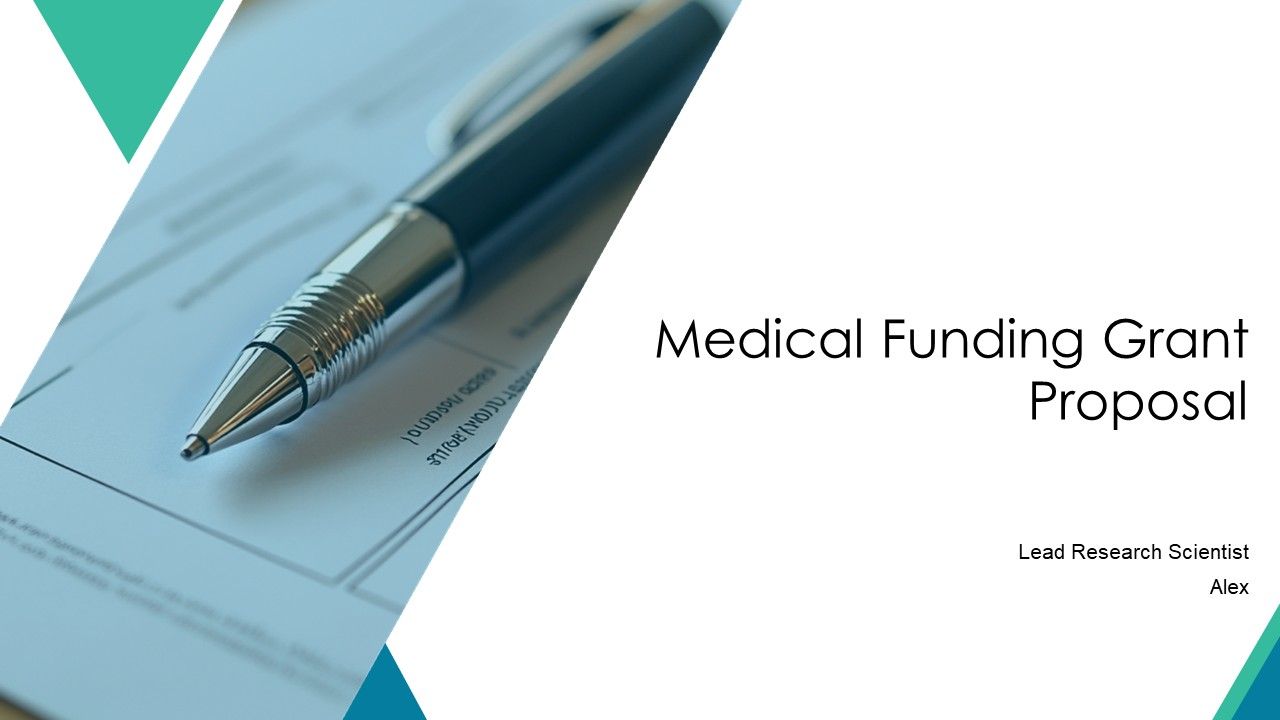 Medical Funding Grant Proposal PPT Example AT