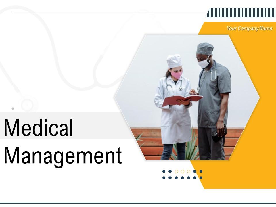 Medical management powerpoint presentation slides Slide01