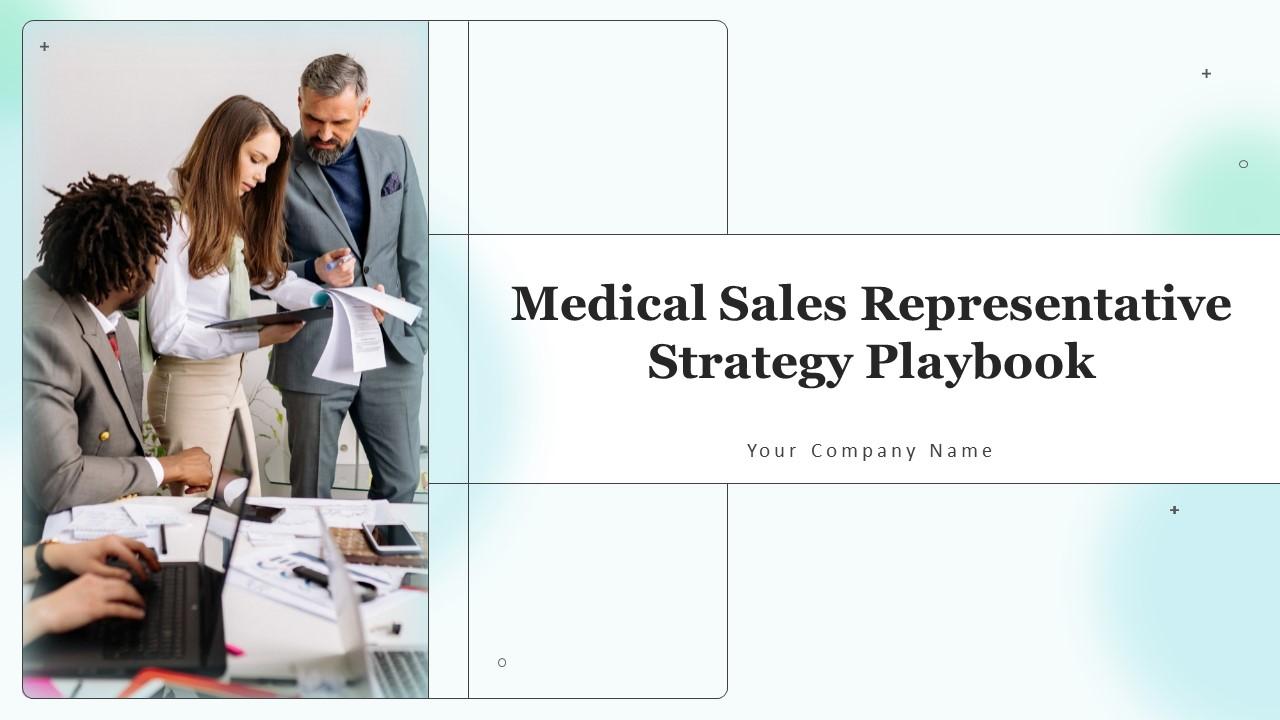 Medical Sales Representative Strategy Playbook Powerpoint Presentation Slides Slide01