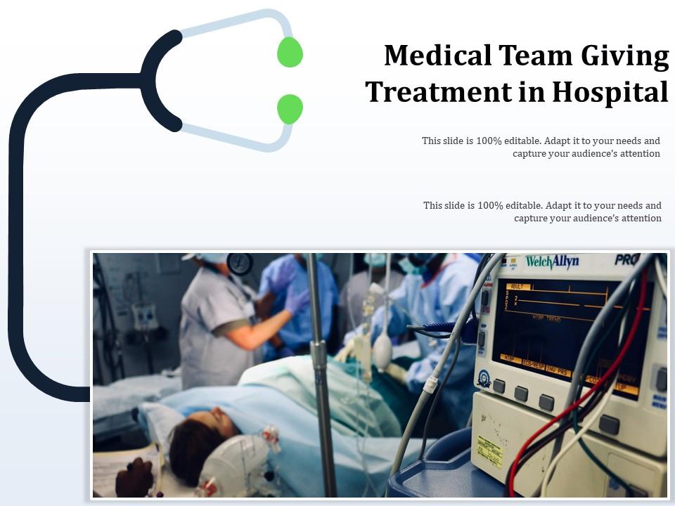Medical team giving treatment in hospital Slide01