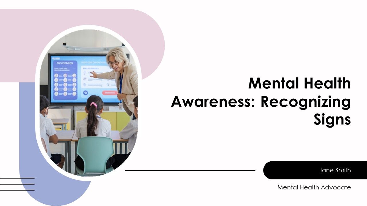 Mental Health Awareness Recognizing Signs PPT Slides AT Mental Health Awareness Recognizing Signs PPT Slides AT