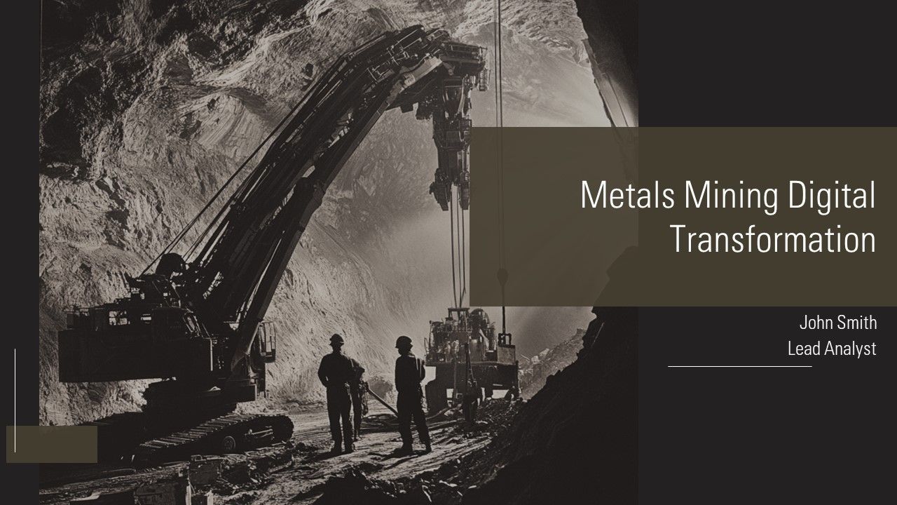Metals Mining Digital Transformation PPT Structure AT