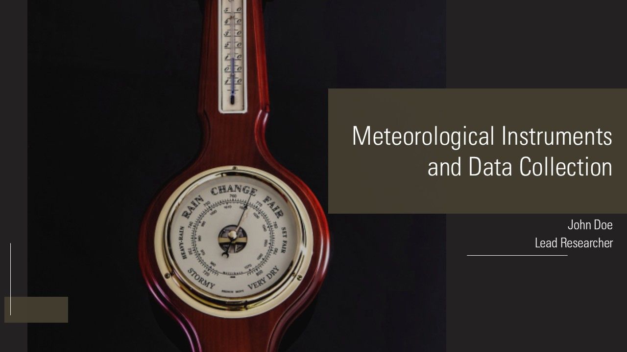 Meteorological Instruments And Data Collection PPT Outline AT Meteorological Instruments And Data Collection PPT Outline AT