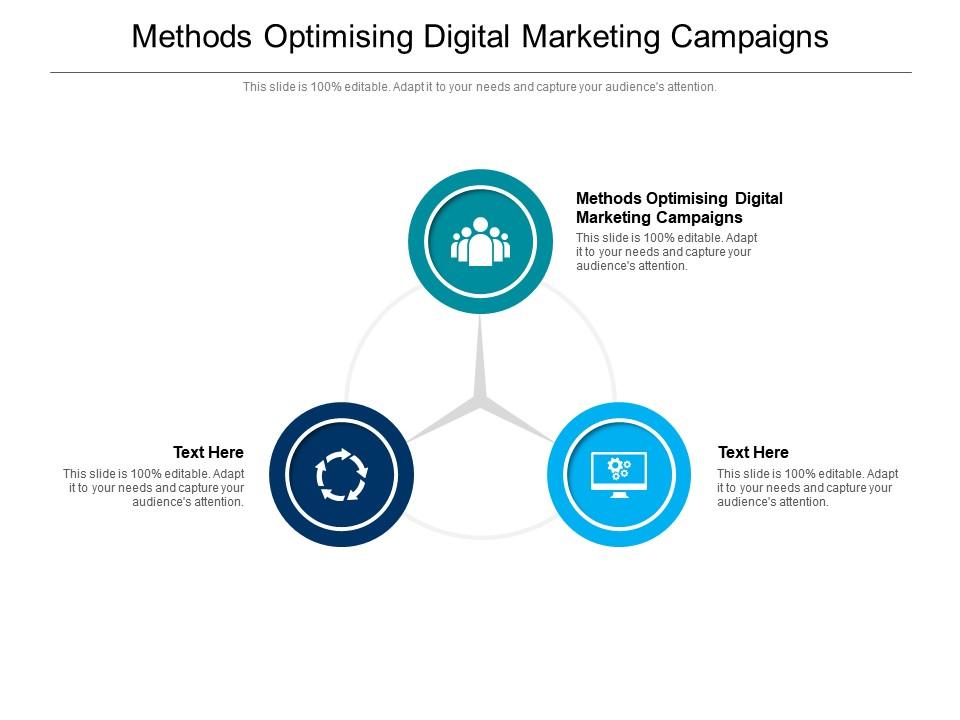 Methods optimising digital marketing campaigns ppt powerpoint presentation inspiration cpb Slide01