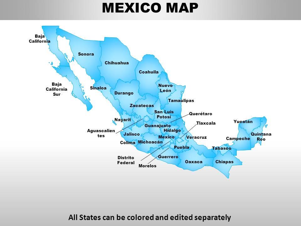 Mexico country powerpoint maps Slide01