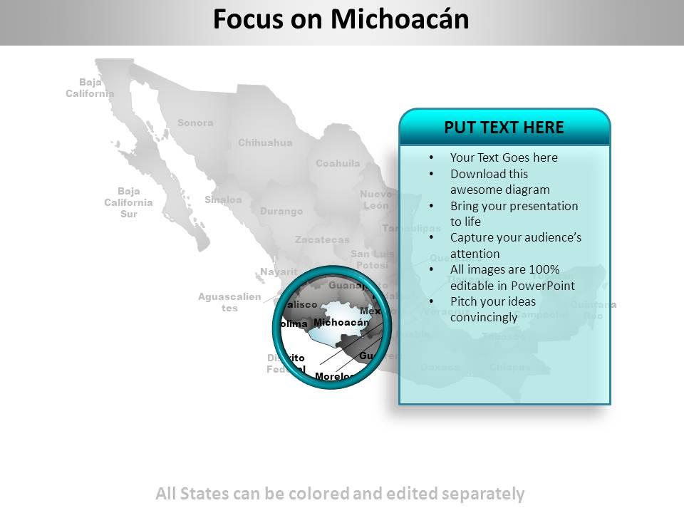 Mexico Country Powerpoint Maps | PowerPoint Slide Images ...