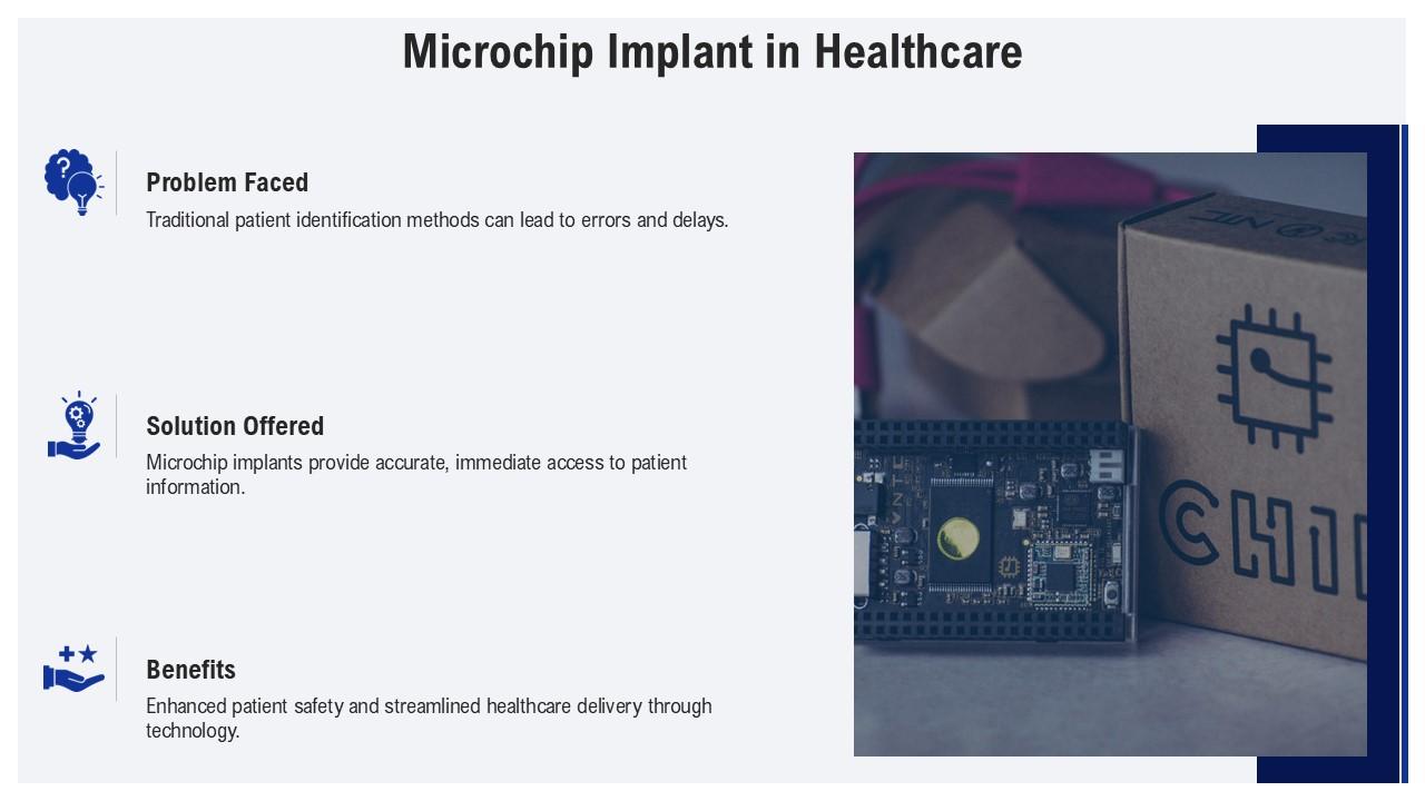 Microchip Implant In Healthcare Microchip Implants PPT Slides ST AI SS