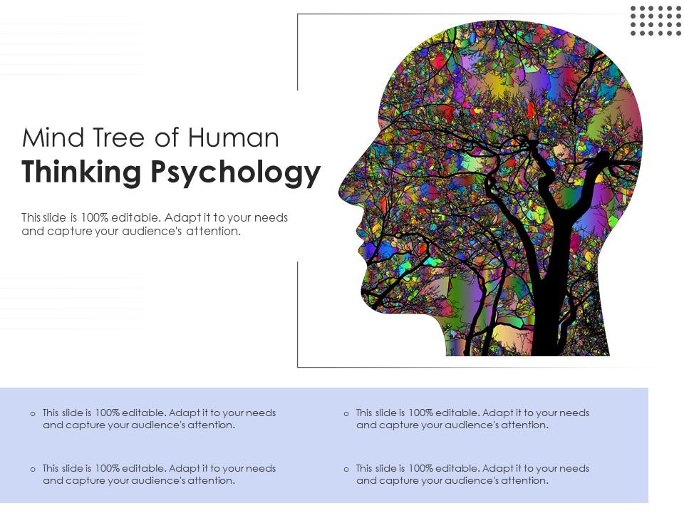 Mind Tree Of Human Thinking Psychology Presentation Graphics