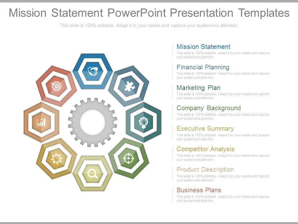 Mission statement powerpoint presentation templates Slide00