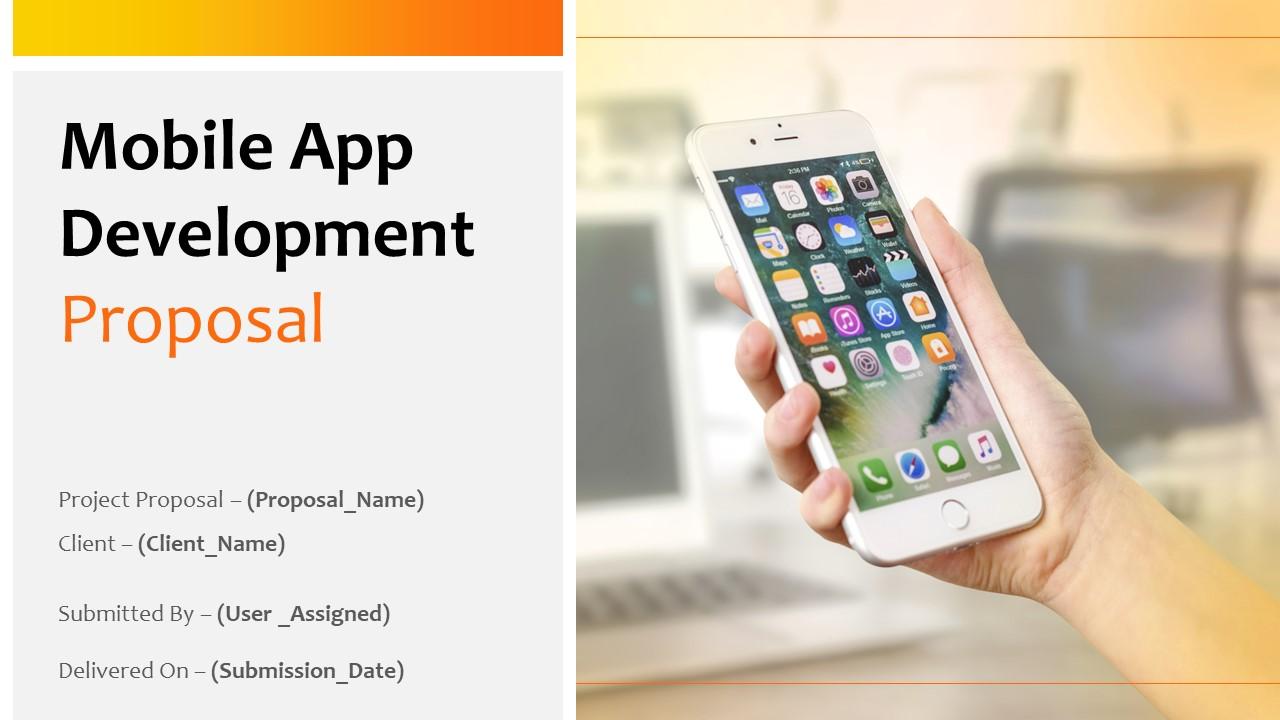 Mobile app development proposal powerpoint presentation slides Slide01