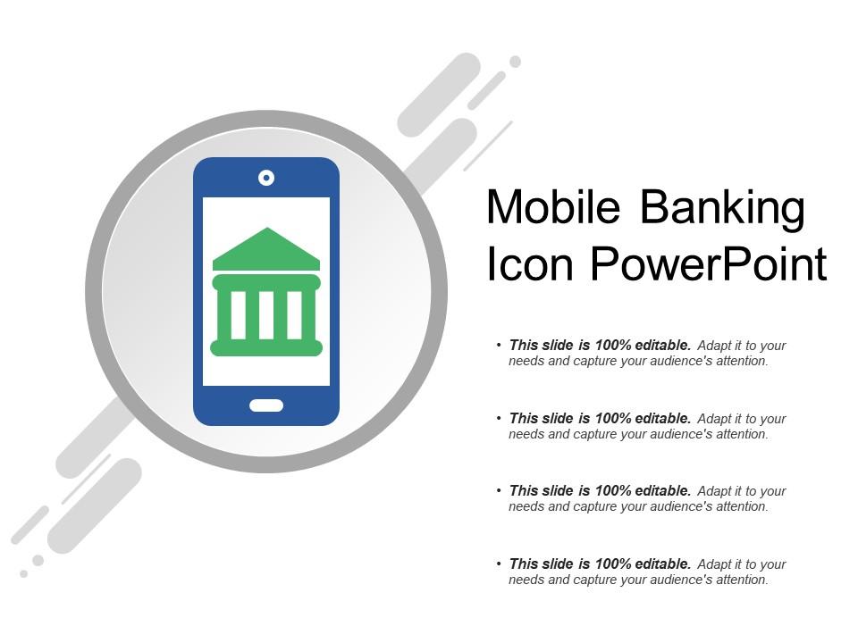 Mobile banking icon powerpoint Slide00