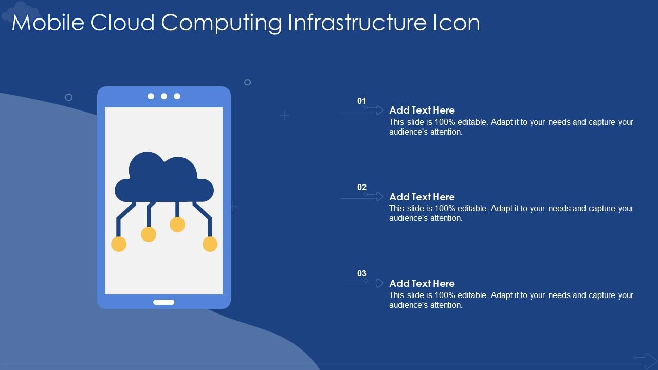 Mobile Cloud Computing Infrastructure Icon PPT Presentation