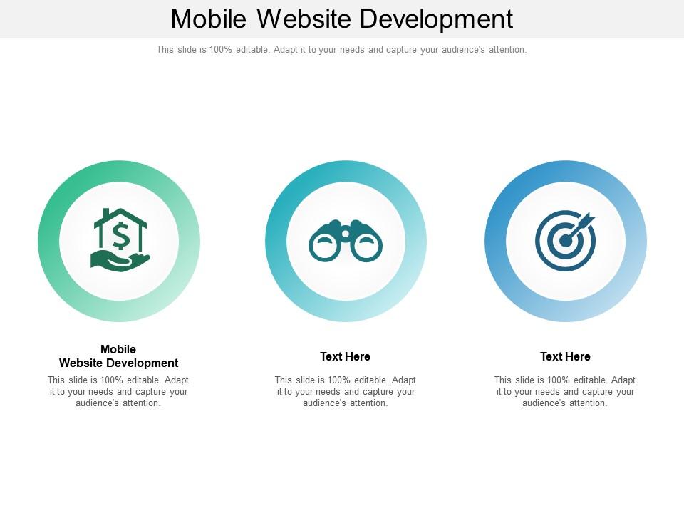 Mobile website development ppt powerpoint presentation portfolio smartart Slide00