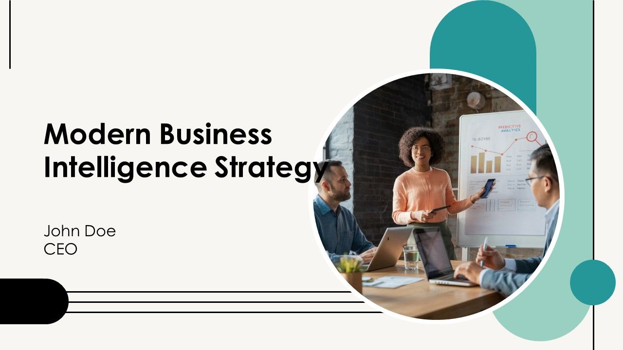 Modern Business Intelligence Strategy PPT Summary AT