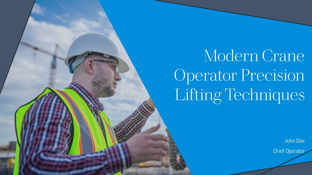 Modern Crane Operator Precision Lifting Techniques PPT Guidelines AT