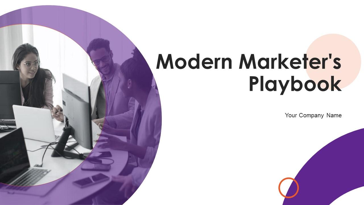 Modern Marketers Playbook Powerpoint Presentation Slides Slide01