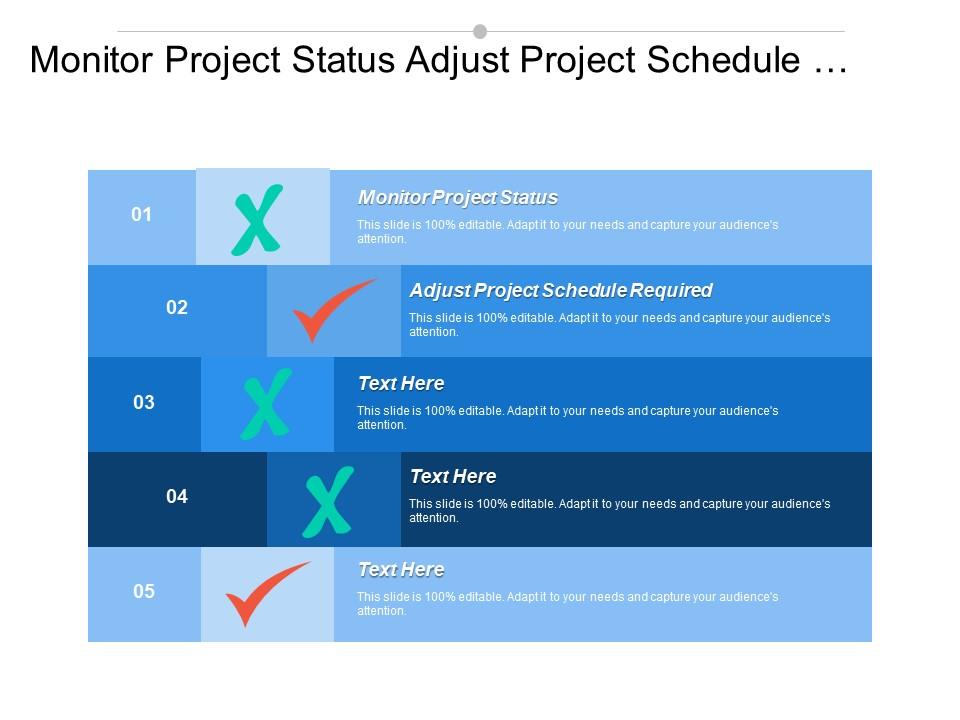 Monitor project status adjust project schedule required checkpoints Slide00