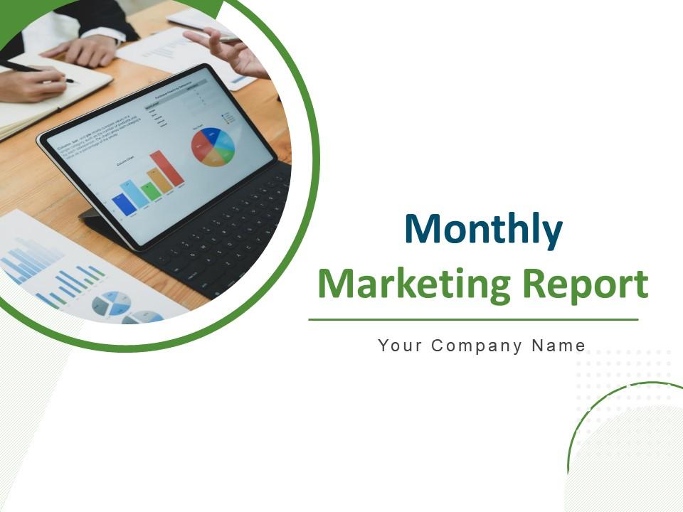 Monthly marketing report powerpoint presentation slides Slide00