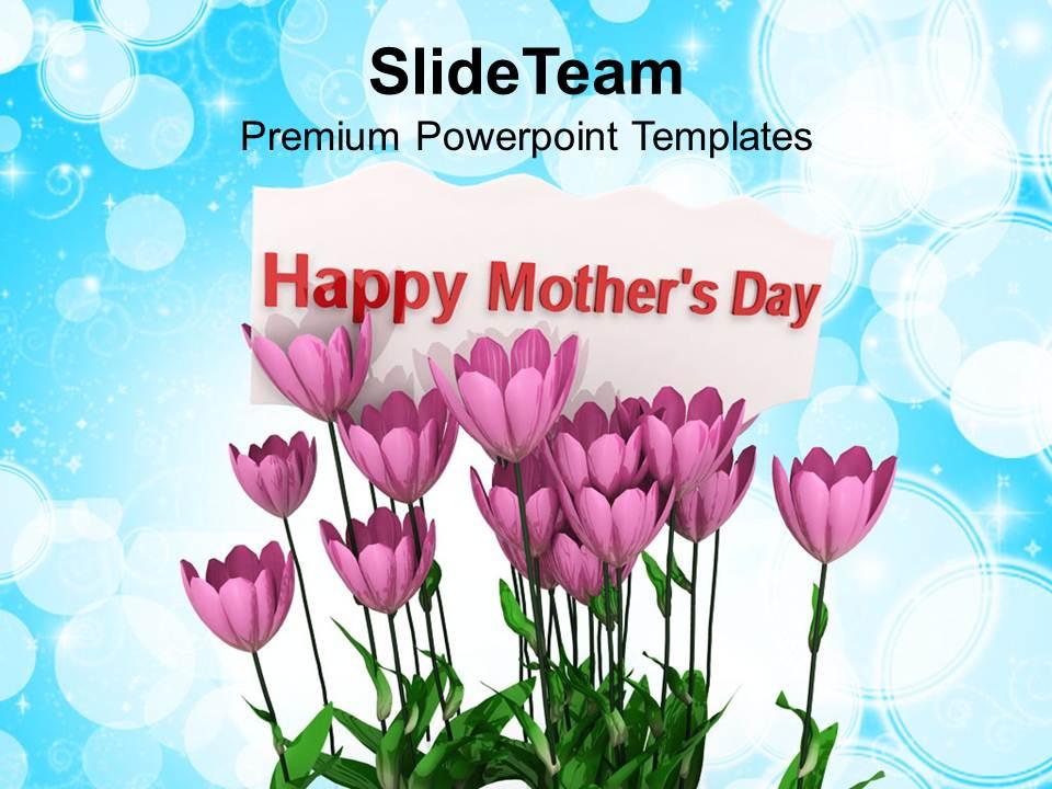 Mothers day message powerpoint templates ppt themes and graphics 0513 Slide01