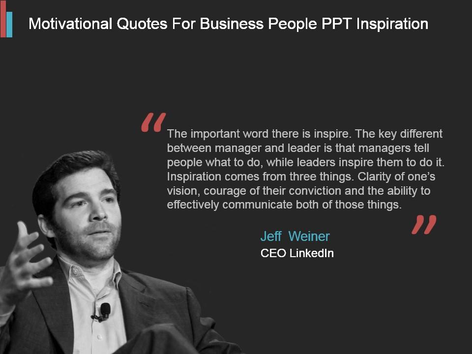 Motivational quotes for business people ppt inspiration Slide00