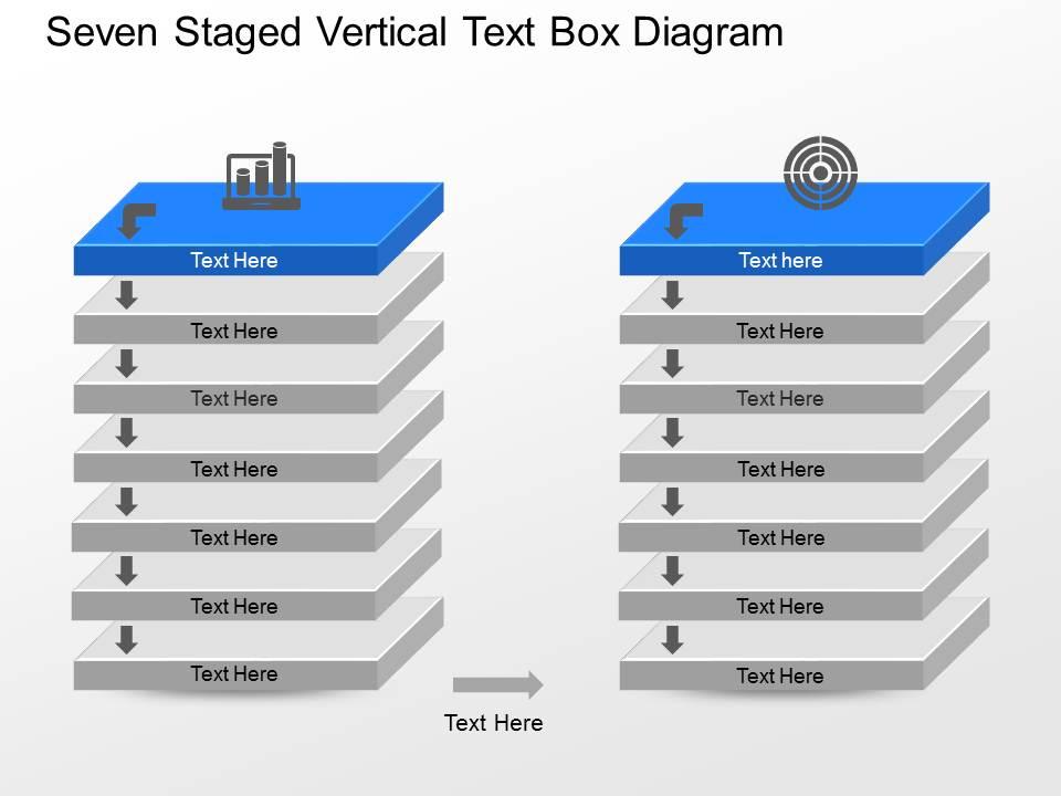 mr Seven Staged Vertical Text Box Diagram Powerpoint Template ...