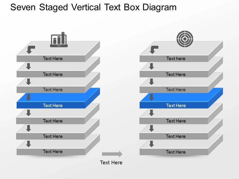 mr Seven Staged Vertical Text Box Diagram Powerpoint Template ...