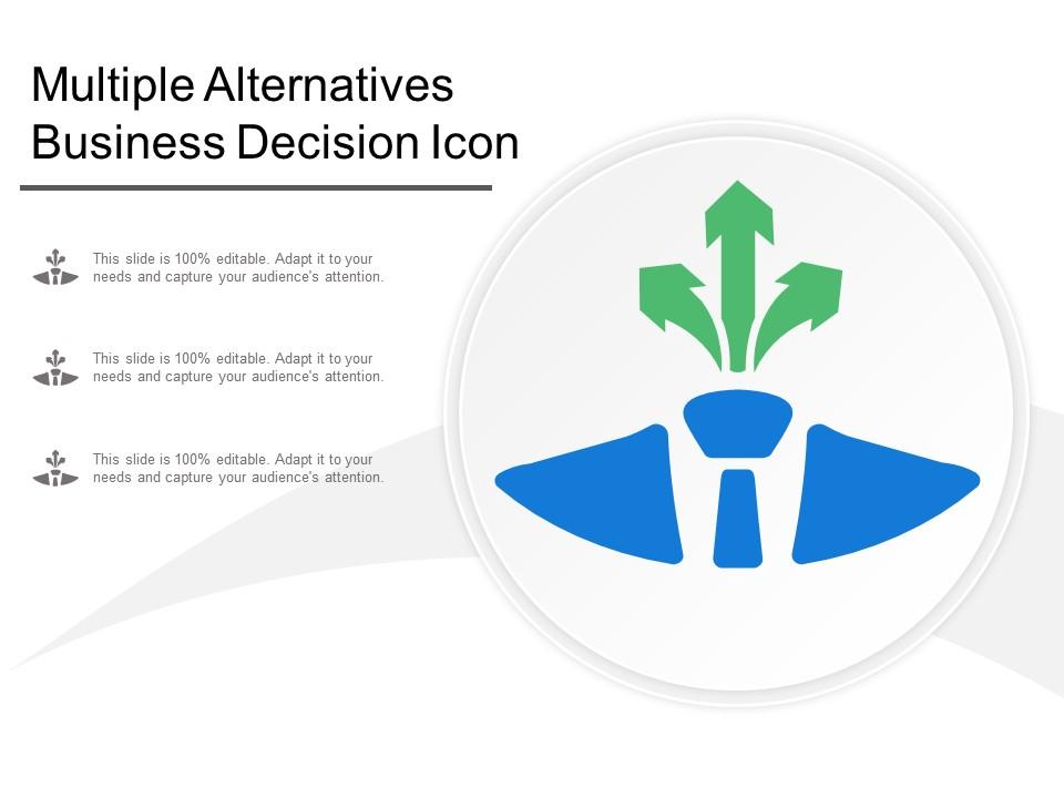 Multiple alternatives business decision icon Slide00