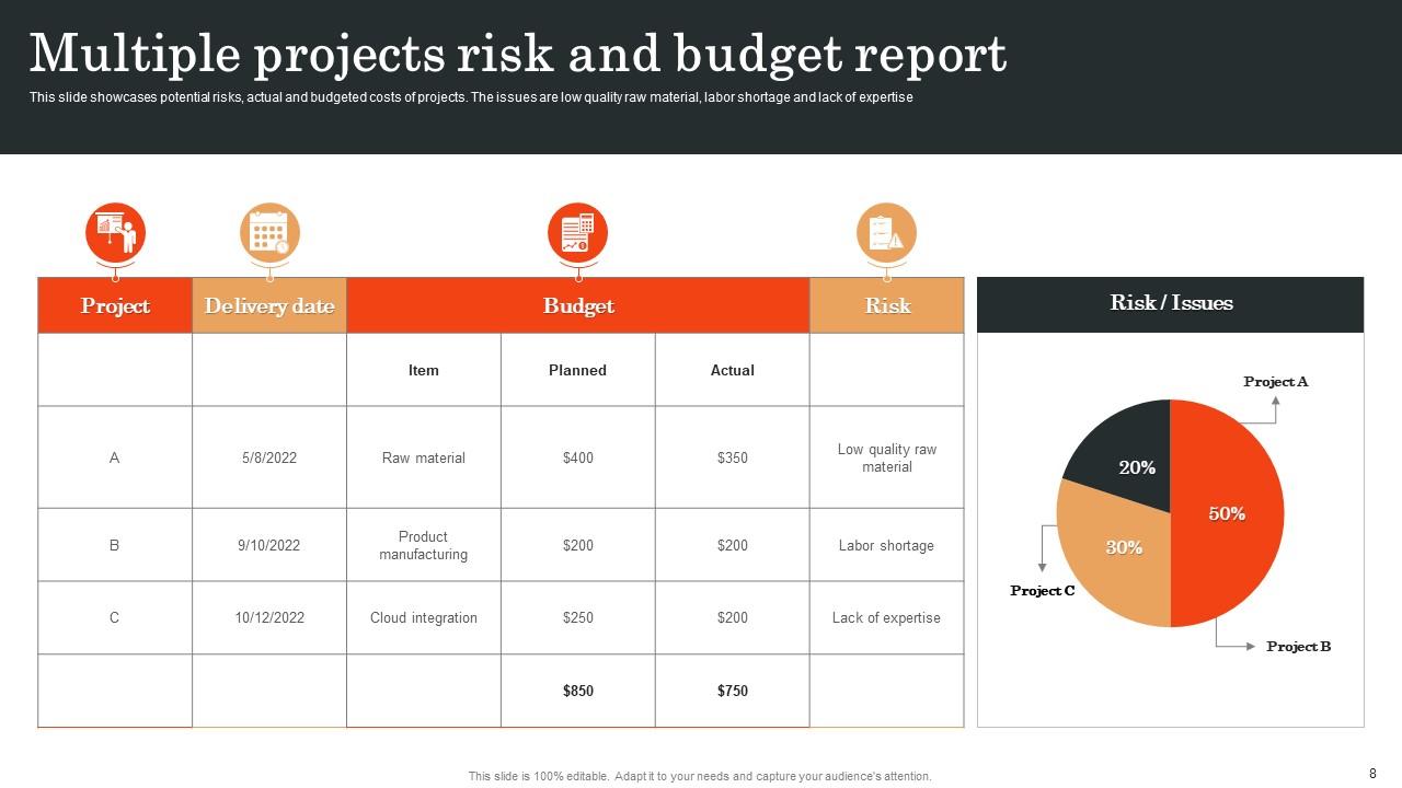 Multiple Projects Report Powerpoint Ppt Template Bundles PPT Presentation