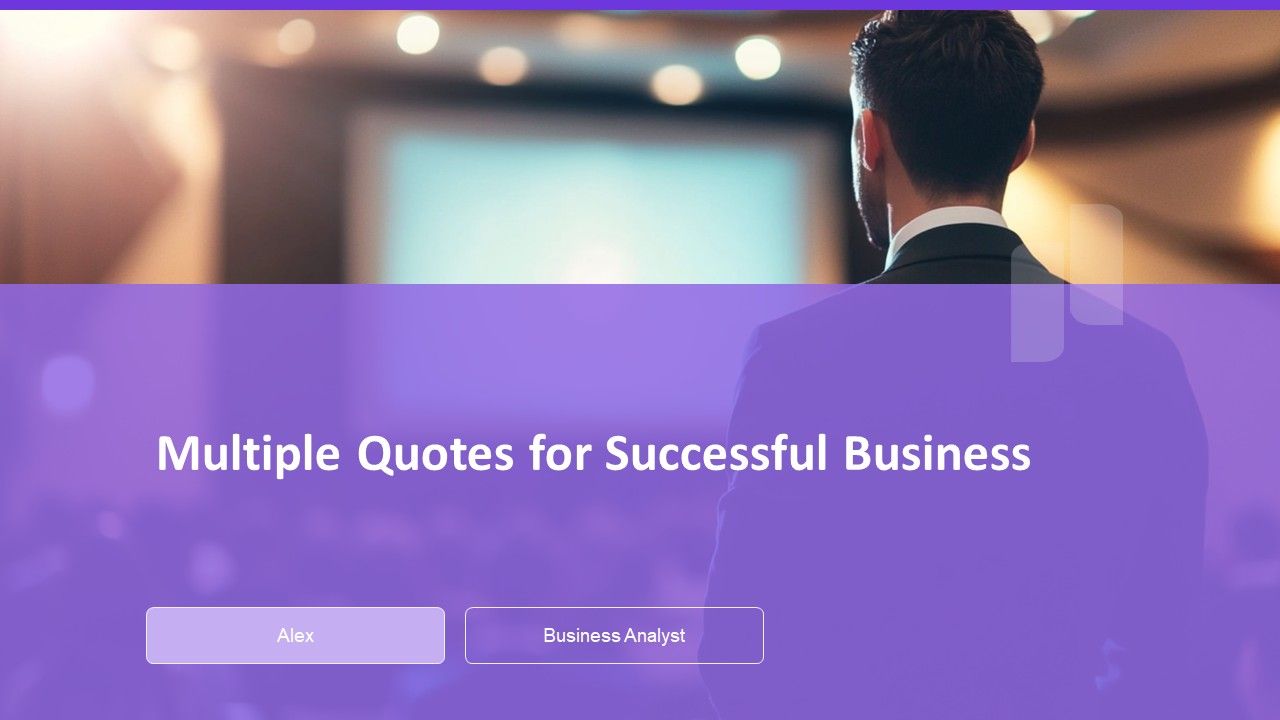 Multiple Quotes Multiple Quotes For Successful Business PPT Outline AT