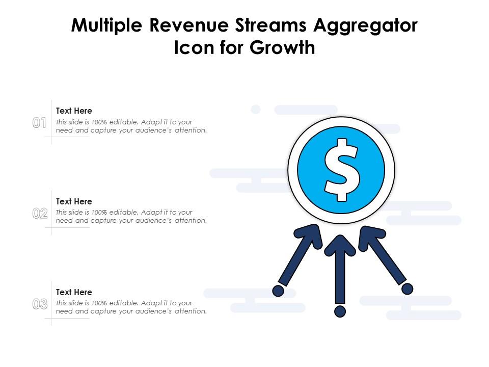 Multiple Revenue Streams Aggregator Icon For Growth | Presentation ...