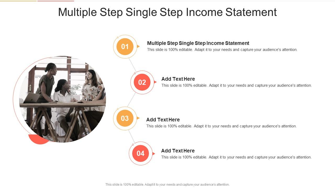 What is a multiple-step income statement?