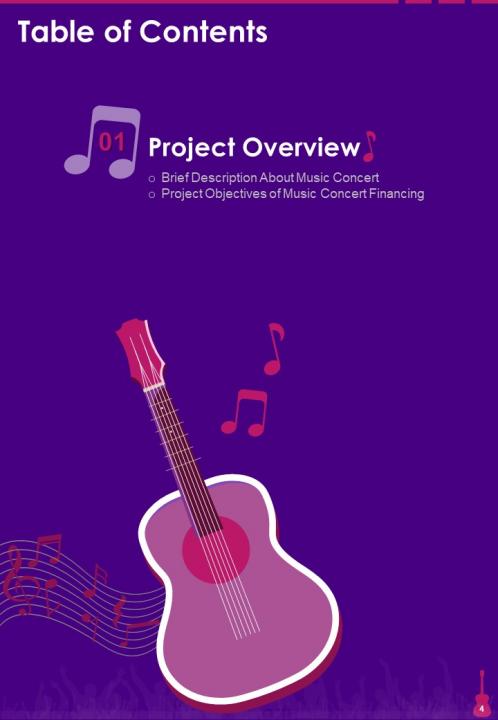 Music Concert Financing Proposal Sample Document Report Doc Pdf Ppt Slide04